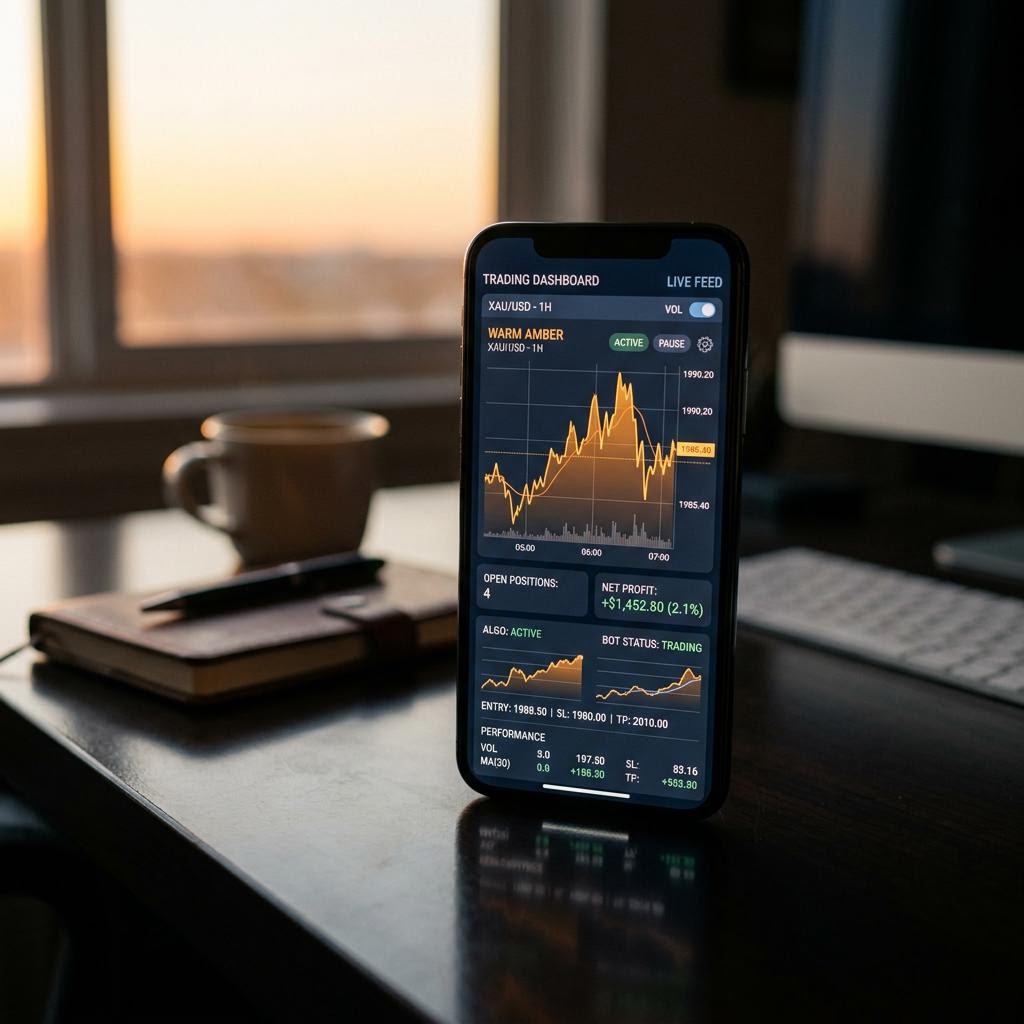 Bohemium AI obchodní dashboard na mobilním telefonu